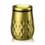 Viski Paragon Wine Tumbler in Gold, insulated stainless steel wine glass