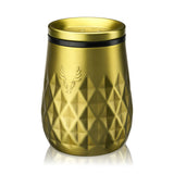 Viski Paragon Wine Tumbler in Gold, insulated stainless steel wine glass