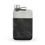 Foster & Rye Topographic Stainless Steel Flask, 8 oz