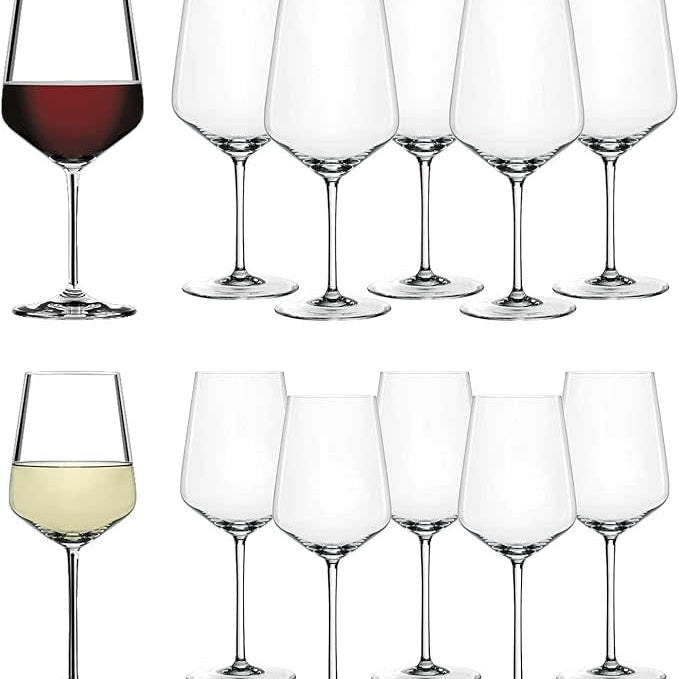 Spiegelau Style Red and White Wine Glasses, Set of 12