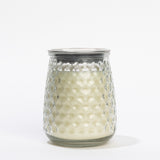 Greenleaf Haven Signature Candle in hobnail glass jar