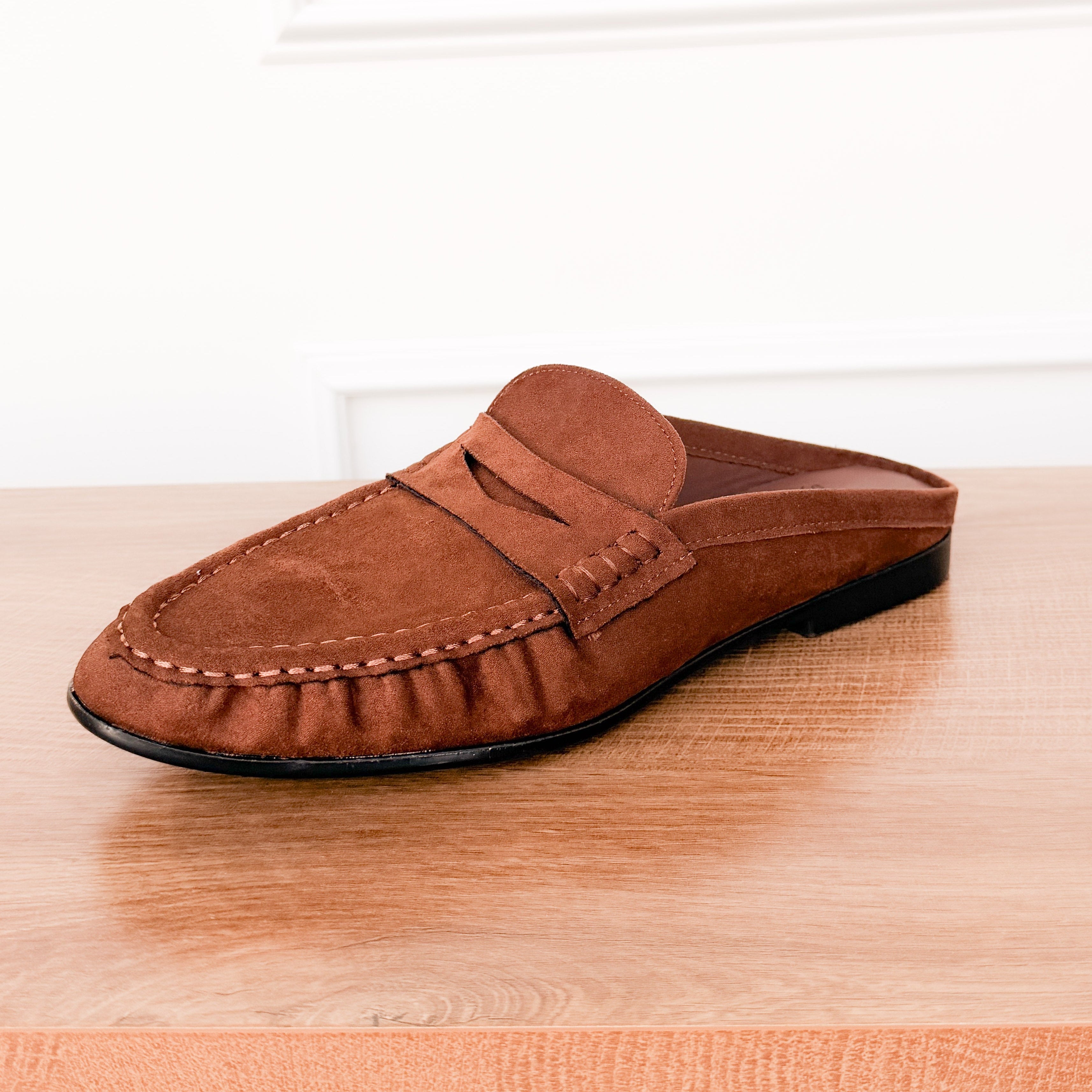 Margot Slide Loafer in Chocolate