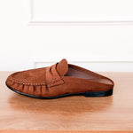 Margot Slide Loafer in Chocolate - side view