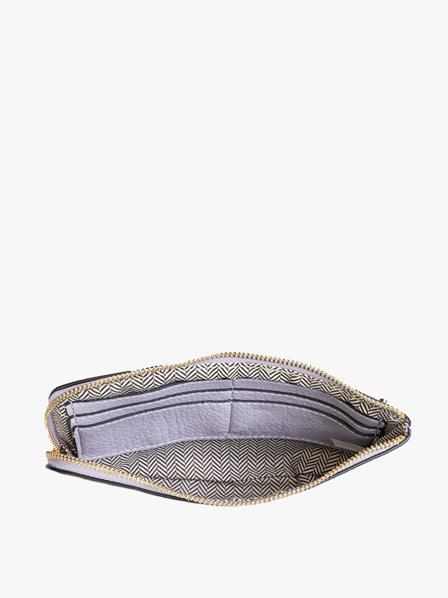 Kendall Cow Print Crossbody Wristlet interior