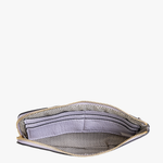 Kendall Cow Print Crossbody Wristlet interior