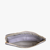 Kendall Cow Print Crossbody Wristlet interior