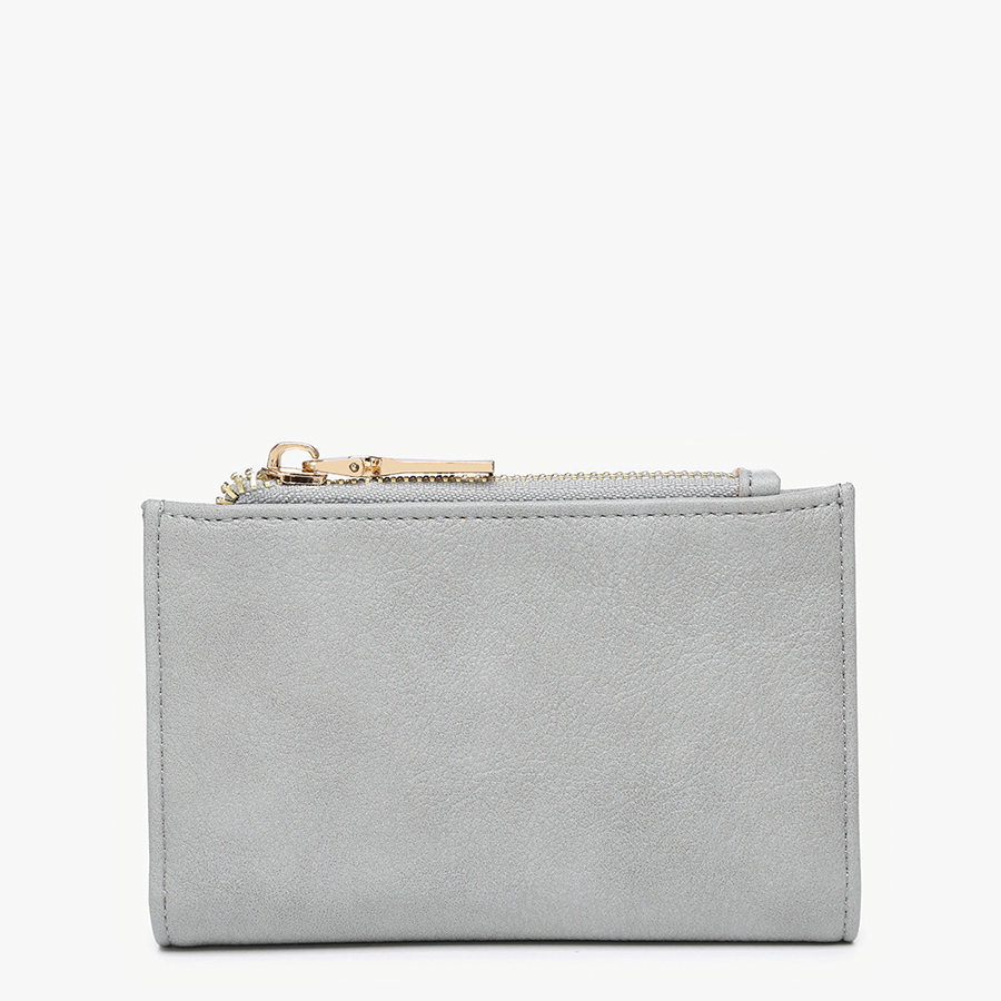 Zara RFID-Blocking Wallet in Dusty Blue