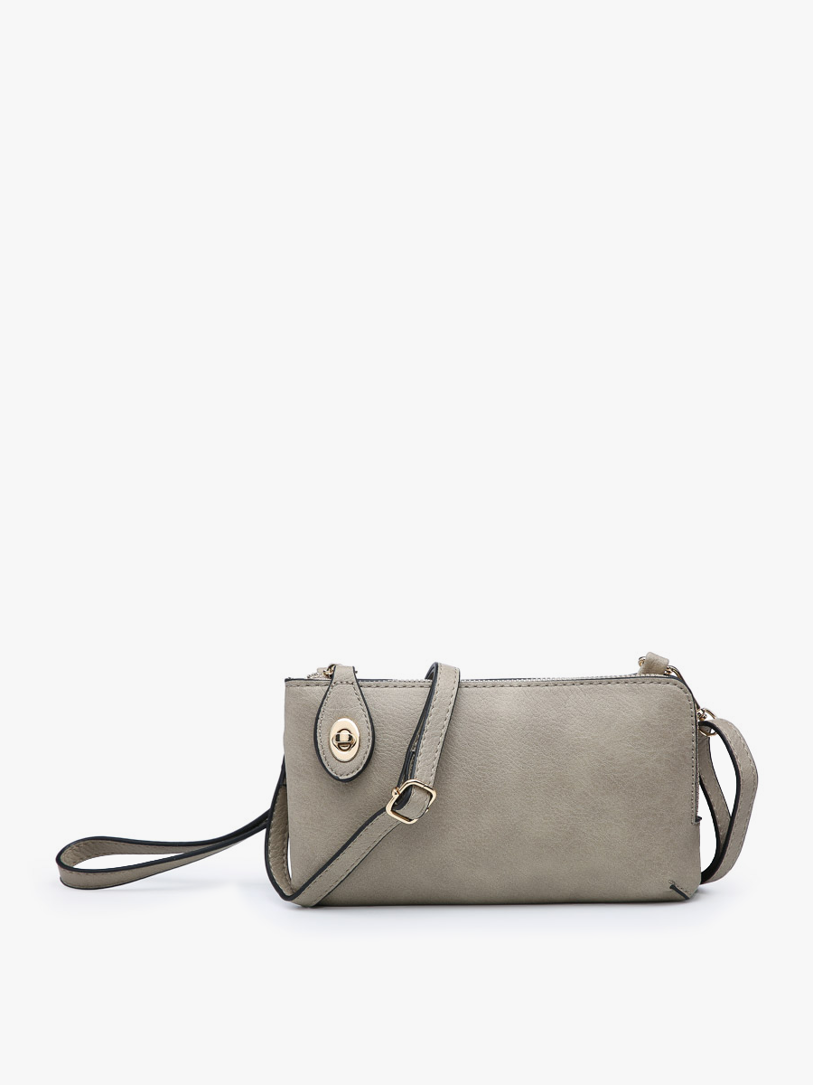 Kendall Crossbody Wristlet - Lt. Khaki