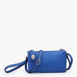 Kendall Vegan Crossbody Wristlet in Royal Blue