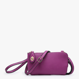 Kendall Vegan Crossbody Wristlet in Purple