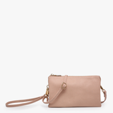 Riley Vegan Crossbody Wristlet in Nude