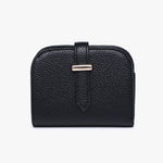 Magnolia RFID Bifold Wallet in Black vegan leather