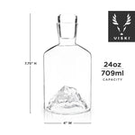 Mountain Themed Crystal Liquor Decanter - 39 North CO 