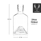 Mountain Themed Crystal Liquor Decanter - 39 North CO 