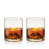 Mountain Themed Crystal Tumblers - 39 North CO 