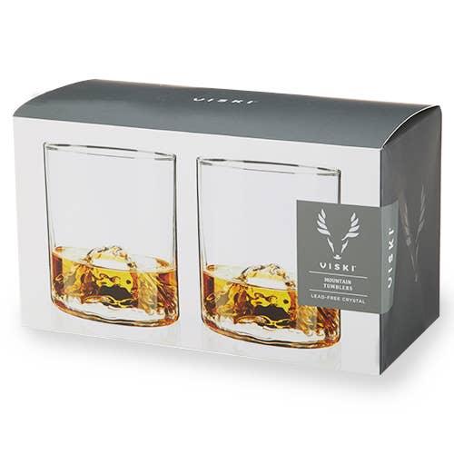 Mountain Themed Crystal Tumblers - 39 North CO 