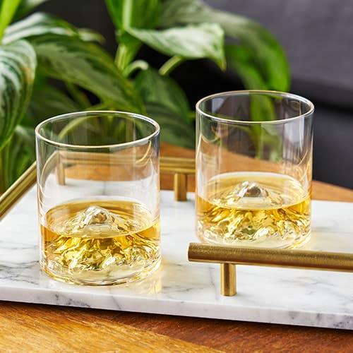 Mountain Themed Crystal Tumblers - 39 North CO 