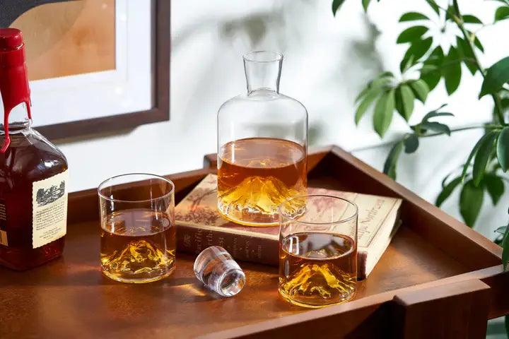 Mountain Themed Crystal Tumblers - 39 North CO 