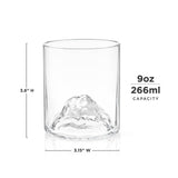Mountain Themed Crystal Tumblers - 39 North CO 