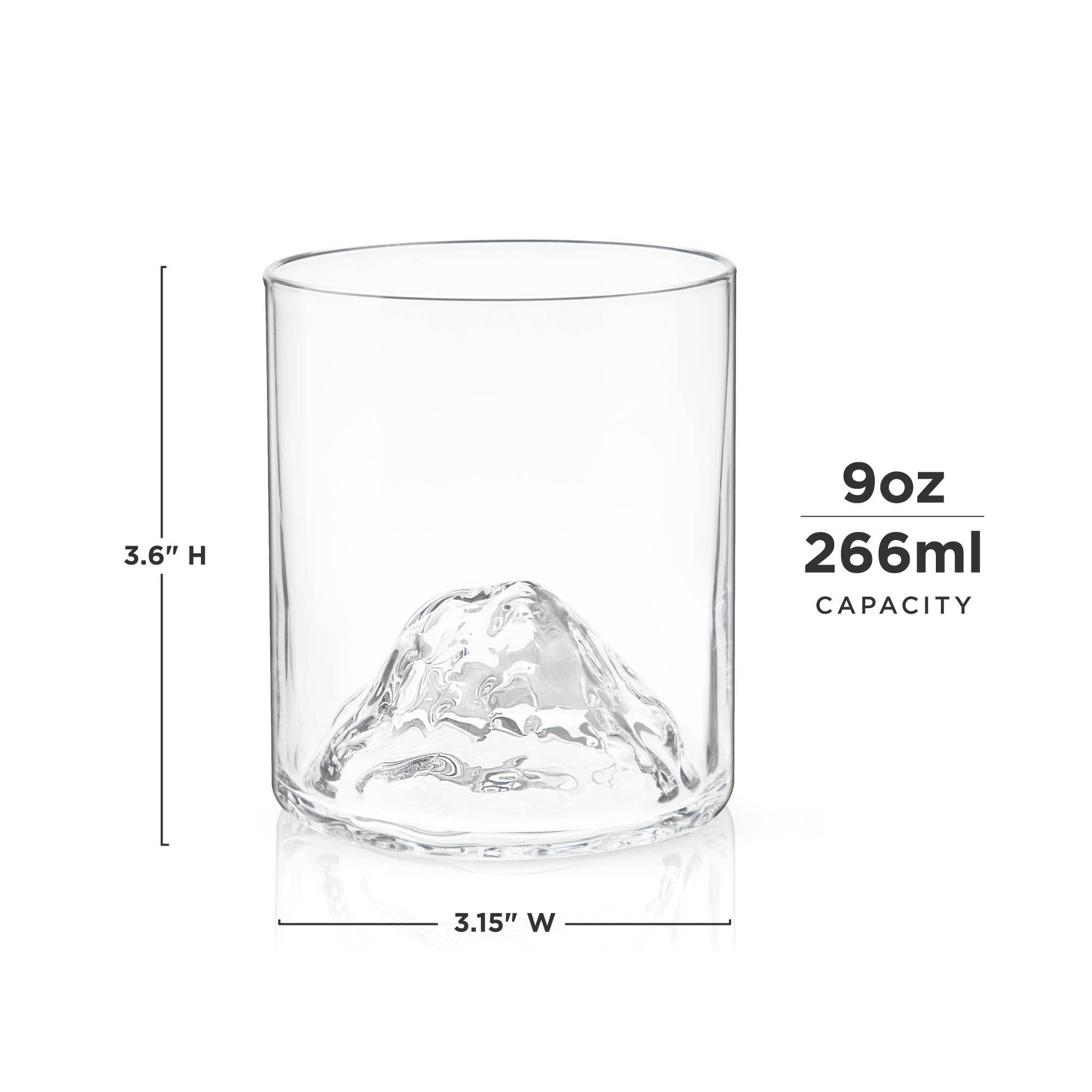 Mountain Themed Crystal Tumblers - 39 North CO 