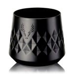 Viski Paragon Whiskey Taster in Obsidian, insulated stainless steel rocks glass
