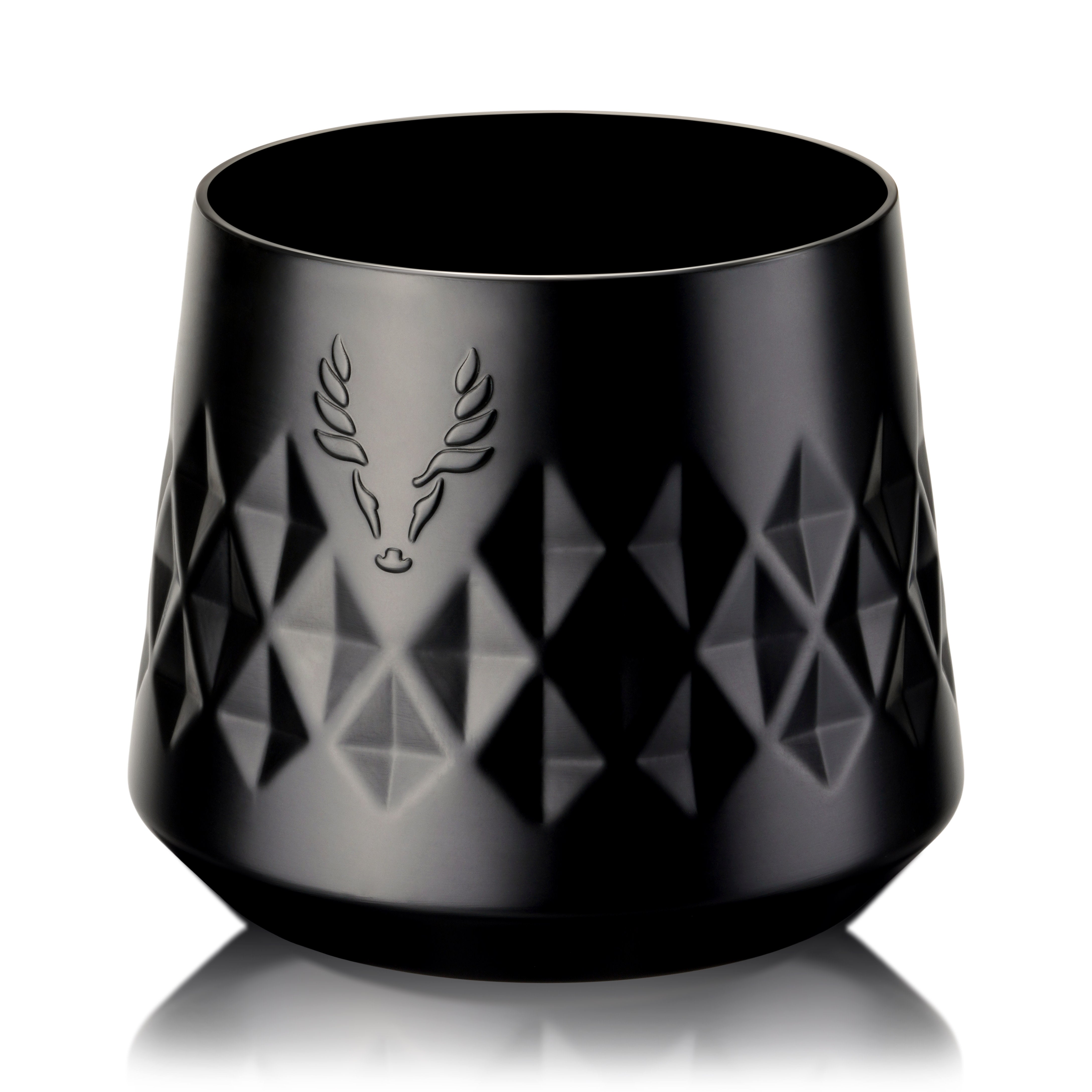 Viski Paragon Whiskey Taster in Obsidian, insulated stainless steel rocks glass