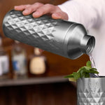 Viski Paragon Stainless Steel Cocktail Shaker, Platinum
