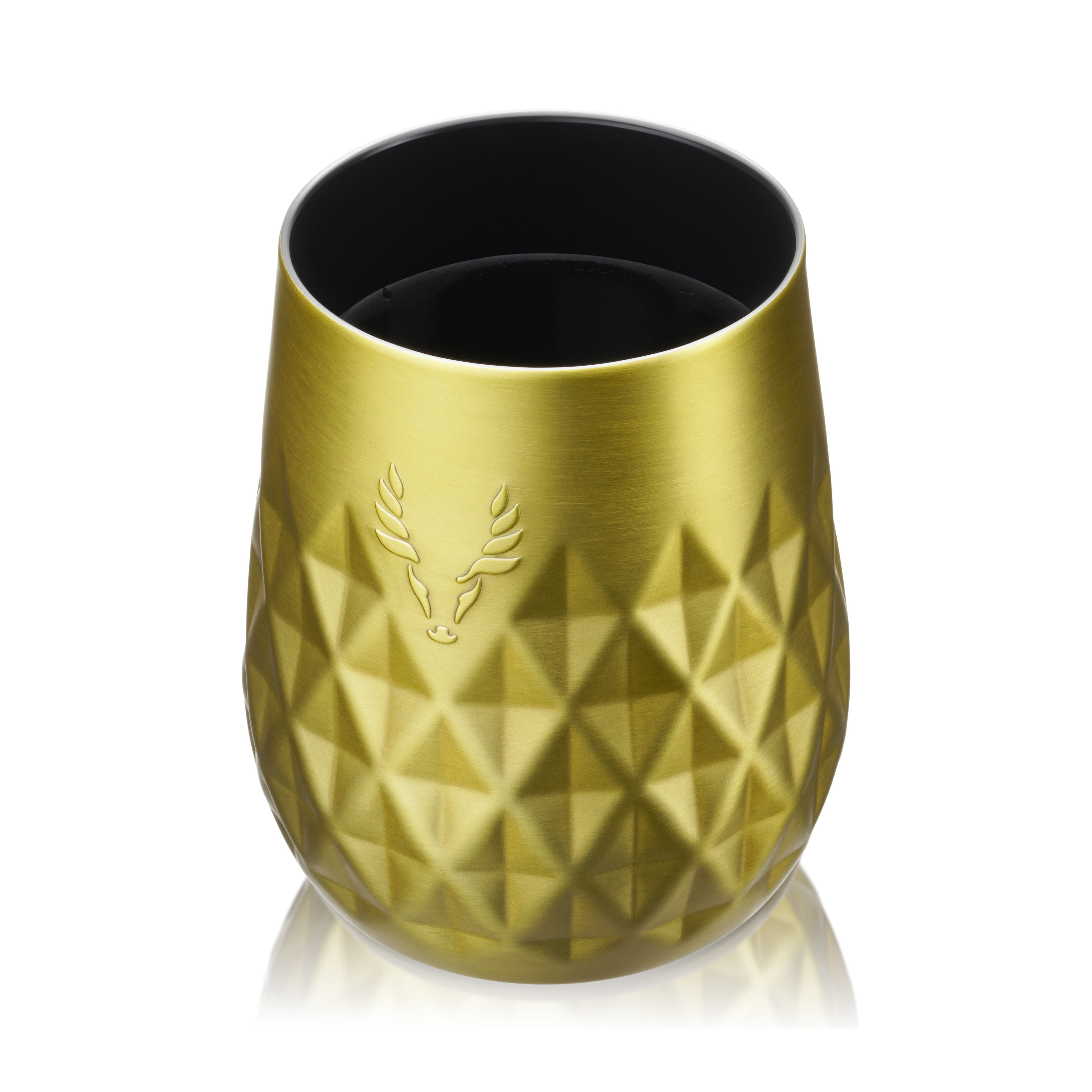 Viski Paragon Wine Tumbler, Gold, 12 oz