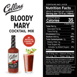 Collins Classic Bloody Mary Cocktail Mix, Tomato, Garlic & Worcestershire, 32 oz