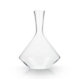 Viski Raye Angled Crystal Wine Decanter, 60 oz