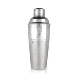 Viski Irving Hammered Stainless Steel Cocktail Shaker, 24 oz