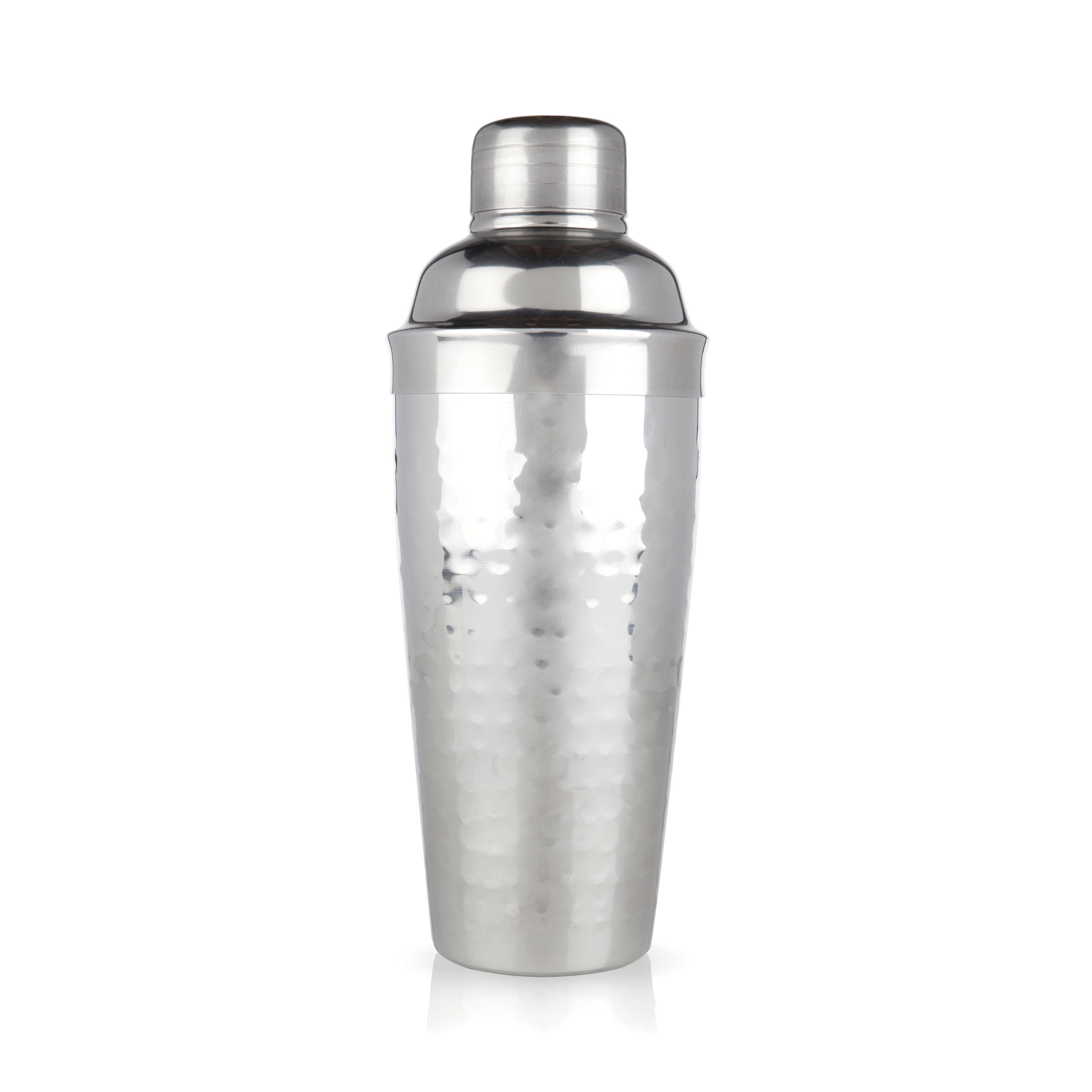 Viski Irving Hammered Stainless Steel Cocktail Shaker, 24 oz