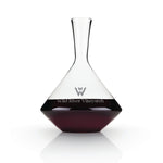 Viski Raye Angled Crystal Wine Decanter, 60 oz