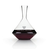 Viski Raye Angled Crystal Wine Decanter, 60 oz