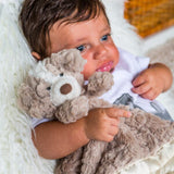 Satin Trimmed Putty Nursery Blanket
