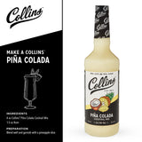 Collins Piña Colada Cocktail Mix, Real Pineapple & Coconut, 32 oz