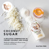 Pinky Up Coconut Finishing Sugar, Flavored Sweetener for Tea & Cocktails, 3.5 oz