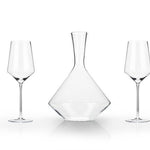 Raye™ Angled Crystal Decanter & Wine Glasses Set - 39 North CO 