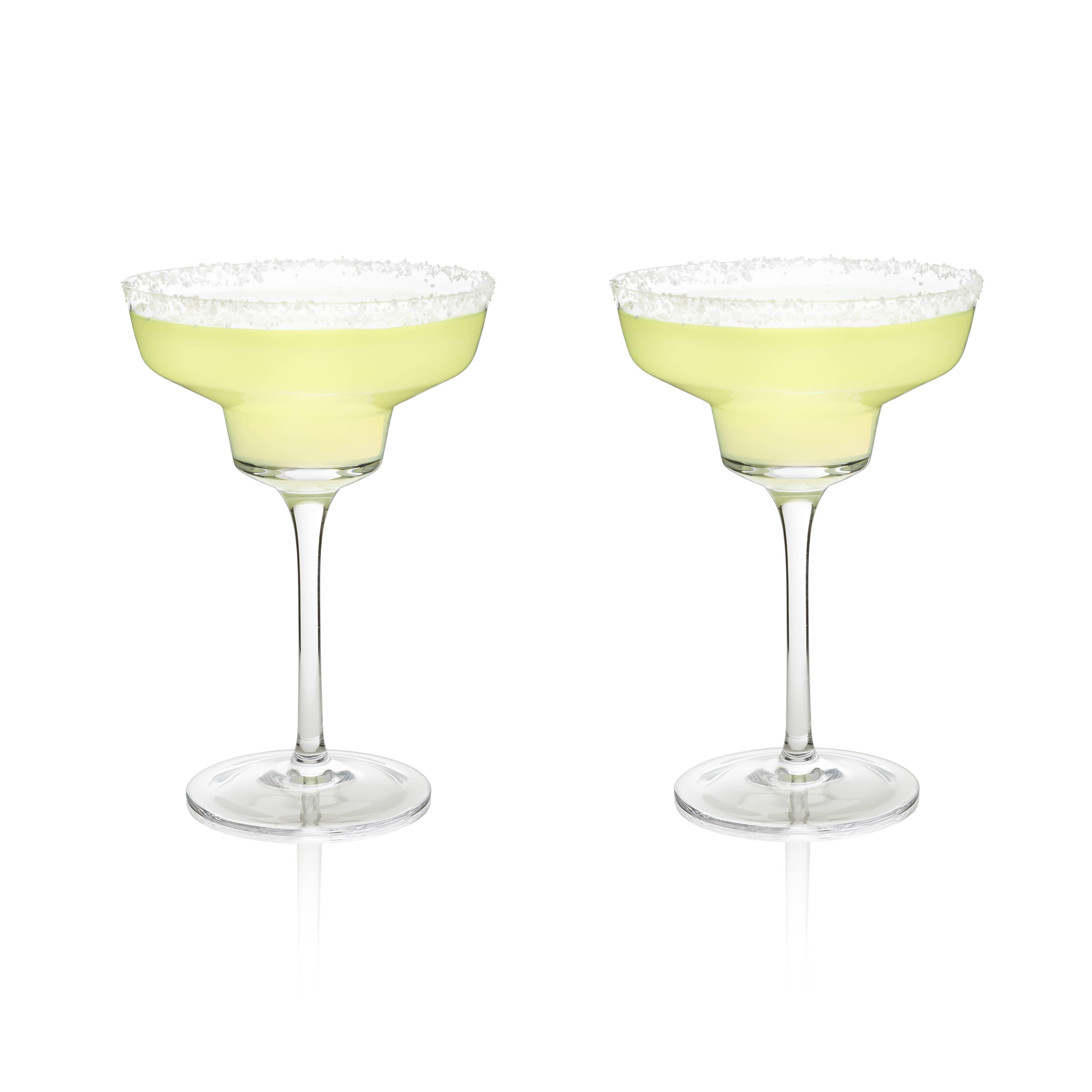 Raye™ Angled Crystal Margarita Glasses - 39 North CO 
