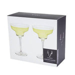 Raye™ Angled Crystal Margarita Glasses - 39 North CO 