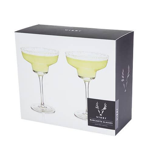 Raye™ Angled Crystal Margarita Glasses - 39 North CO 