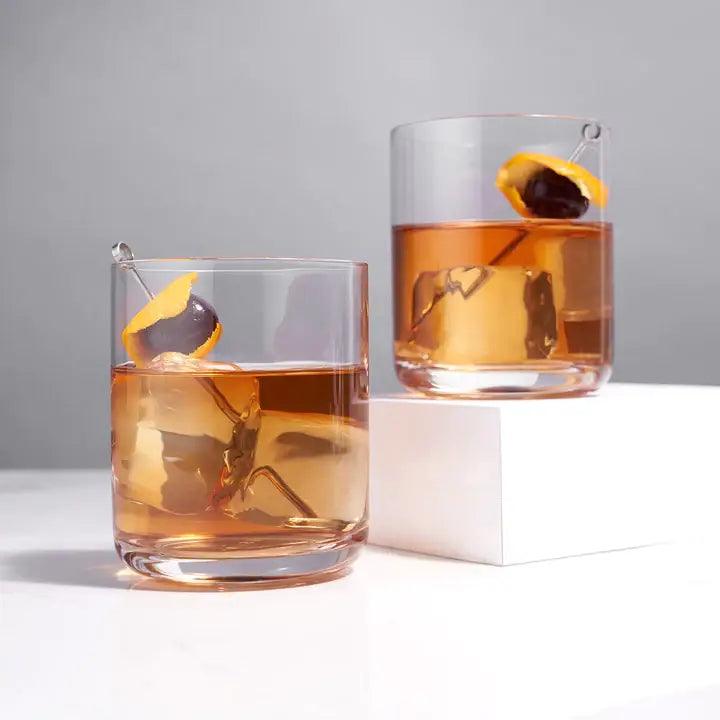 Raye™ Crystal Lowball Whiskey Tumblers - 39 North CO 