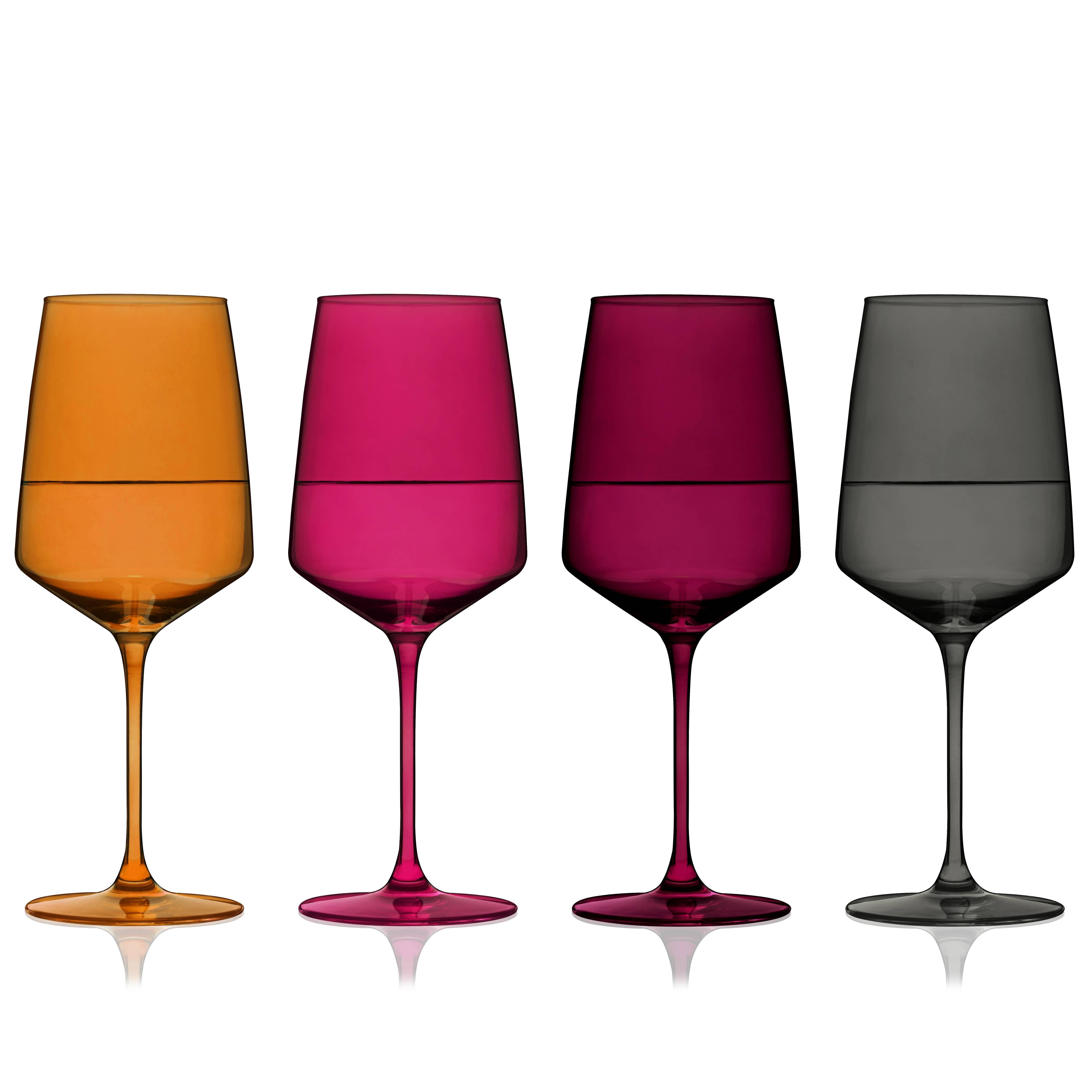 Reserve Nouveau Crystal Wine Glasses - Sunset - 39 North CO 