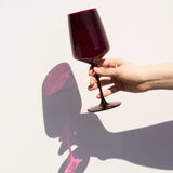 Reserve Nouveau Crystal Wine Glasses - Sunset - 39 North CO 