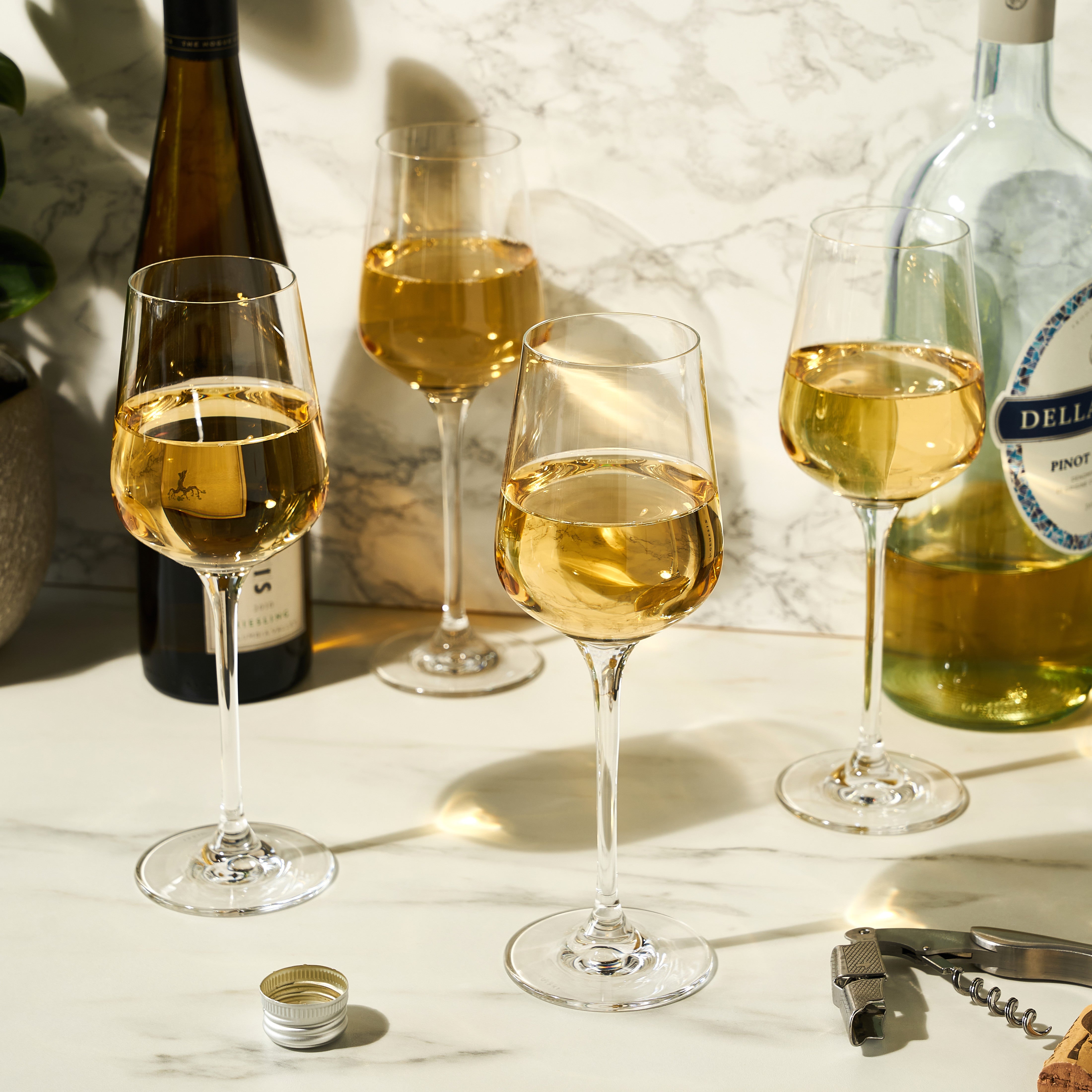 Viski Reserve Inez Crystal Chardonnay Glasses