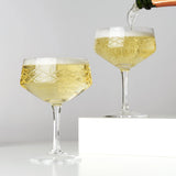Crystal Coupe Glass Set – Lead-Free Champagne & Cocktail Glasses (Set of 2)