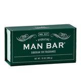 Man Bar 10 oz bar soap in Siberian Fir, green gift box