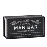 Man Bar 10 oz bar soap in Midnight Amber, black gift box