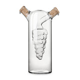 Twine Grapevine Oil & Vinegar Cruet, hand blown glass