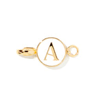 Letter A clip-on initial charm